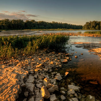 Weir's Rapids on the Maumee River in northwest Ohio