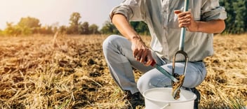 Person with soil